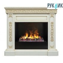 Электрокамин Real Flame Ekaterina 26 WT с очагом 3D Cassette 630