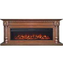 Электрокамин Royal Flame Edinburg (темный орех) с очагом Vision 60 LOG LED
