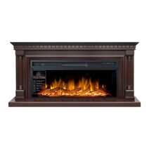 Электрокамин Royal Flame линейный Dallas (темный дуб) с очагом Vision 42 LOG LED